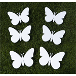 Motylki styropianowe, komplet 6 szt, dekoracje do przedszkola (NA ZAMÓWIENIE).