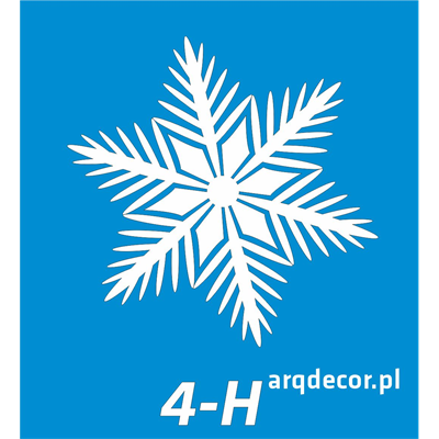 Śnieżynka gwiazdka styropianowa. Model 4-H. Ozdoby świąteczne (NA ZAMÓWIENIE).