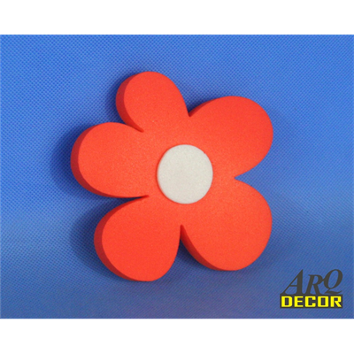 Kwiat 13 CM - Kwiaty, Dekoracje Do Przedszkola,Pokój Dziecięcy - Pomarańcz 01