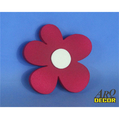 Kwiat 13 CM - Kwiaty, Dekoracje Do Przedszkola,Pokój Dziecięcy - Bordowy 06