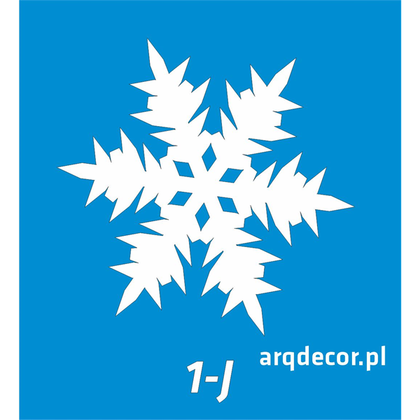 Śnieżynka gwiazdka styropianowa. Model 1-J. Ozdoby świąteczne (NA ZAMÓWIENIE).