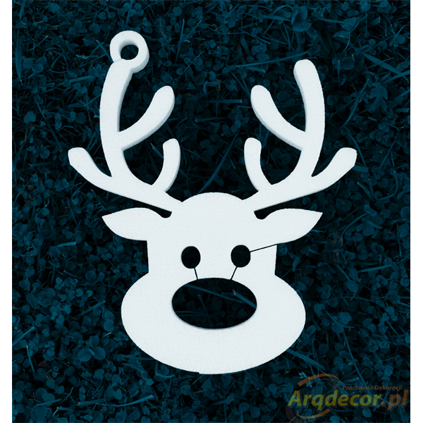 Styropianowy Renifer 24 CM - Dekoracje Bożonarodzeniowe (NA ZAMÓWIENIE) 08