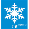 Metrowa śnieżynka gwiazdka styropianowa. Model 1-B. Ozdoby świąteczne (NA ZAMÓWIENIE).