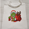 Torba świąteczna na zakupy. Grinch, trwały nadruk! ARQdecor