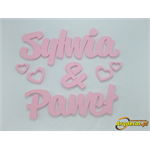 Sylwia & Paweł, Imiona Nowożeńców, Pary Młodej (NA ZAMÓWIENIE) nr 87 Dekoracje Ślubne