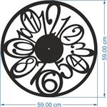 Nowoczesny DUŻY zegar ścienny 59 cm! skleja nr 01, dekoracje wnętrz 