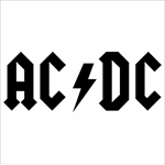 AC DC naklejka rock-metal, muzyczna rodzina ARQ decor