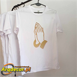 T-shirt koszulka z nadrukiem - dłonie. Dekoracje Eucharystyczne (NA ZAMÓWIENIE). ARQ DECOR 