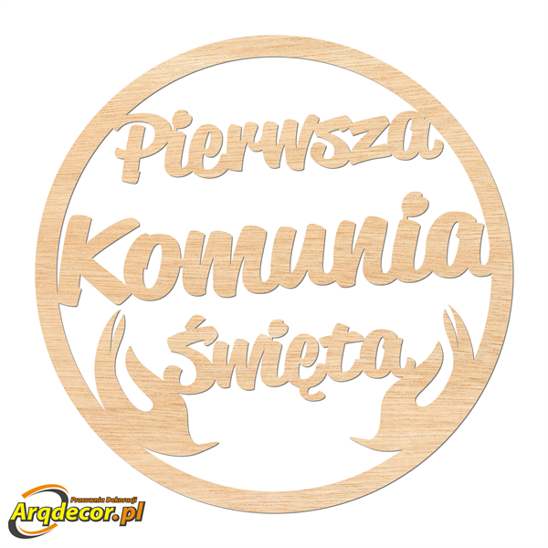 Koło Pierwsza Komunia 74 cm. Dekoracje na Pierwszą Komunię (NA ZAMÓWIENIE). ARQdecor 